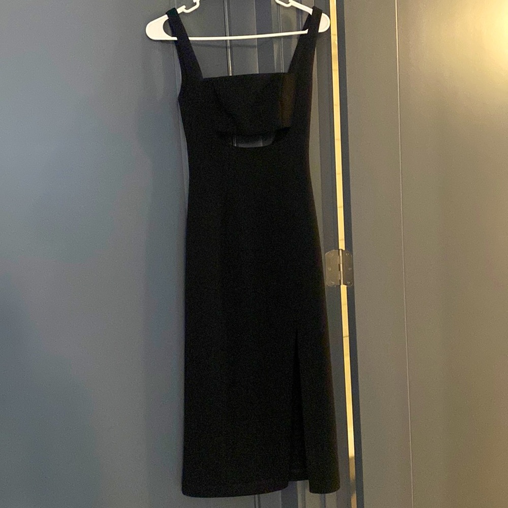 Misha midi dress - black
